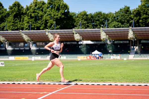 Emmanuelle Gerbeaux (Hannover 96) ueber 500m m 03.07.2022 waehrend den NLV+BLV Leichtathletik-Landesmeisterschaften im Jahnstadion in Goettingen (Tag 1)